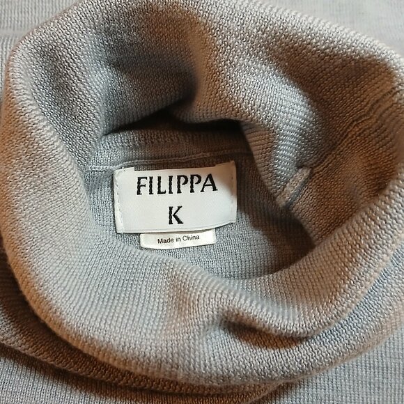 FILIPPA K Luxury Clothing Gray Wool Turtleneck S - Picture 6 of 9